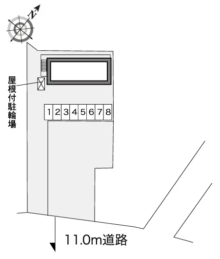 ★手数料０円★札幌市清田区清田一条３丁目 月極駐車場